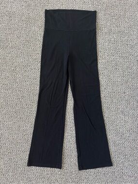 Chatoyant Black (Maternity) Foldover Yoga Pants